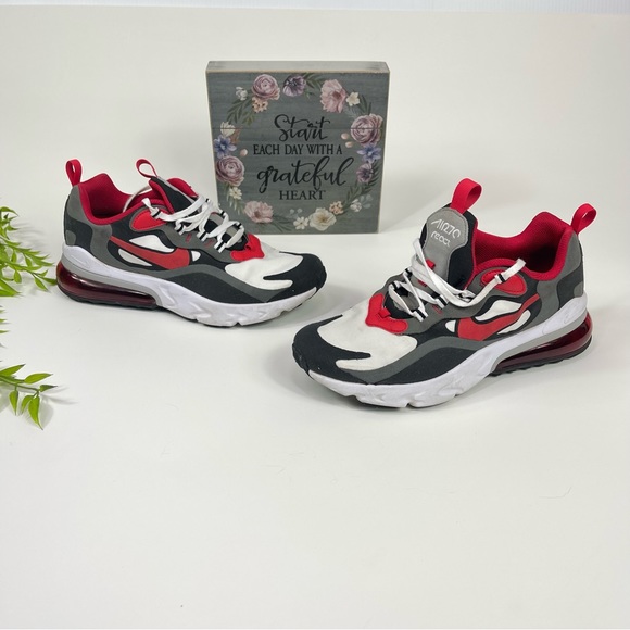 Nike Shoes - Nike Air Max 270 React GS 'University Red' US Youth 7Y -Women's 8.5- BQ0103 011
